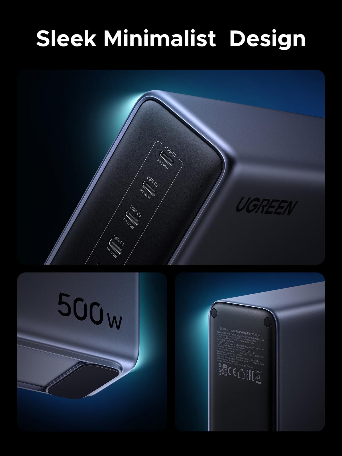UGREEN Nexode 500W 6-Port Desktop Charger